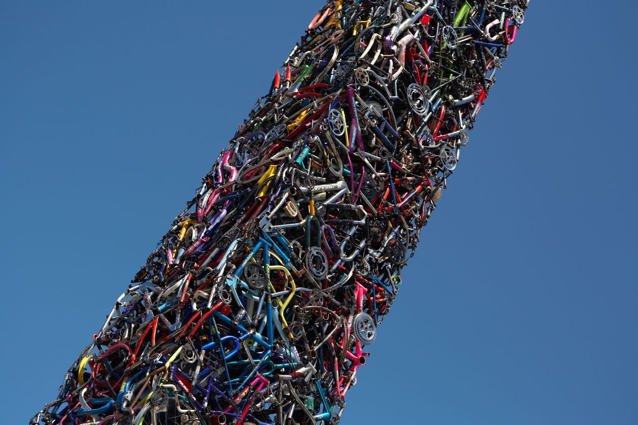 Détail de la sculpture Cyclisk de Mark Grieve et Ilana Spector (photo de Mario Parnell)