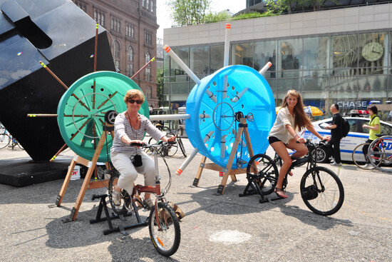 musique et vélo Cyclo-phones à New York