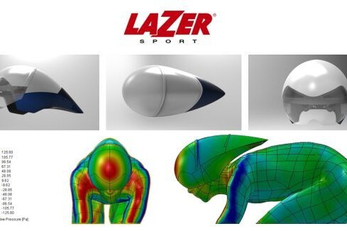 Le casque WASP de Lazer Sport a fait l'objet de vastes études des flux aérodynamiques