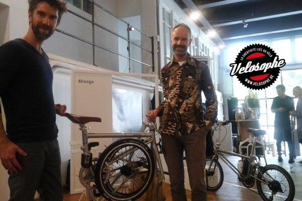 prototype du vélo pliant électrique Ahooga.