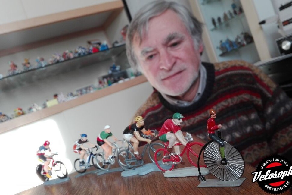 La figurine cycliste a toujours passionné Patrick Pierloz.