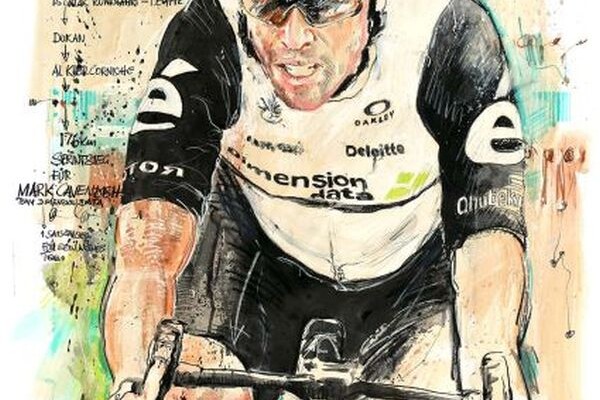 Mark Cavendish, vainqueur du Tour du Qatar 2016, par Horst Brozy.