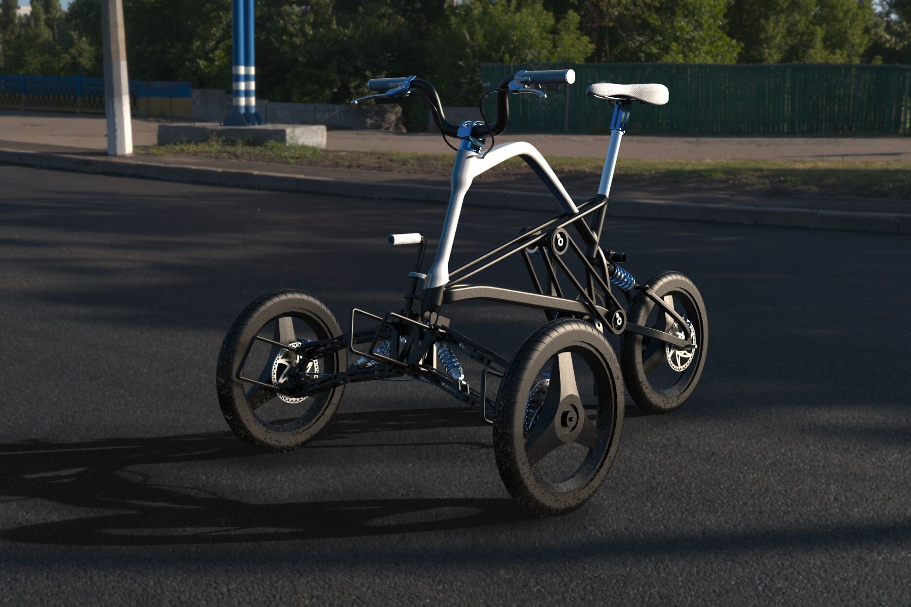 Tricycle expérimental Bison du designer Valentin Jeanjacquot