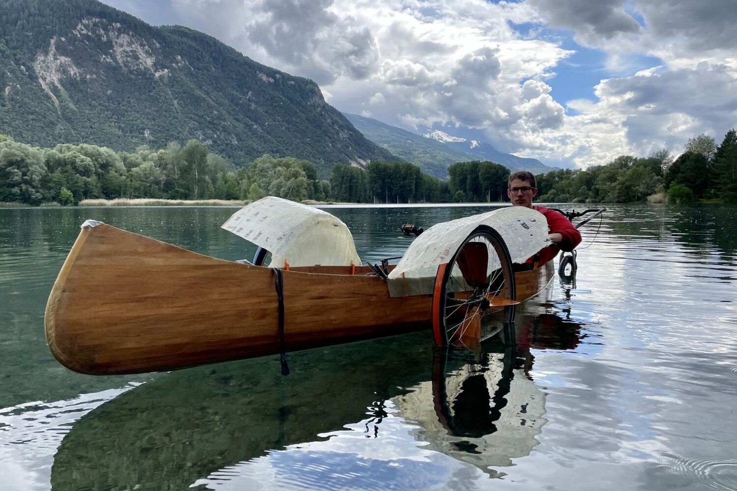 Le vélo-canoé de Félix Billey