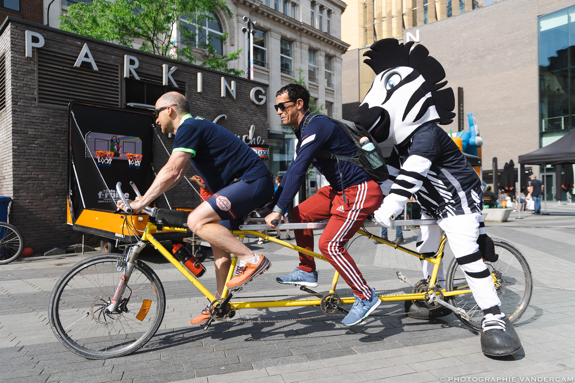 Animation Vélosophia au marathon de Charleroi