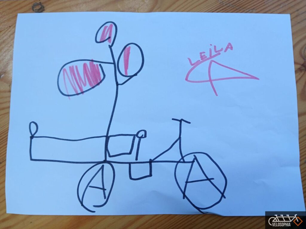 Dessin de vélo de rêve d'enfants