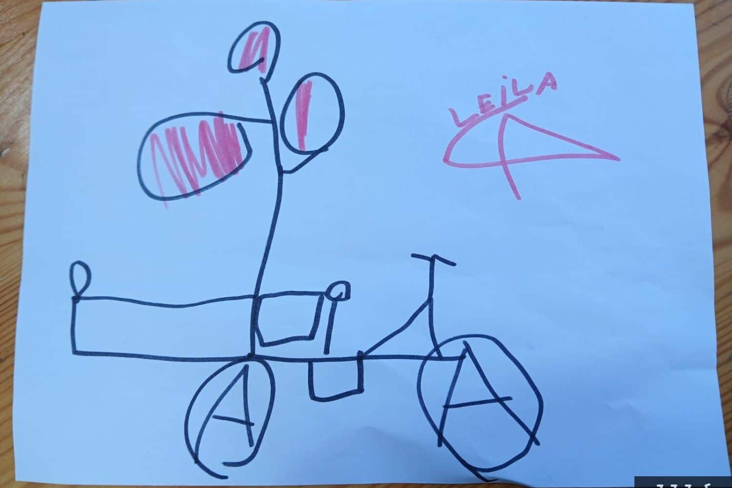 Dessin de vélo de rêve d'enfants