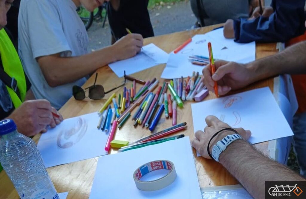 Animation dessin sur le thème du vélo par Vélosophia